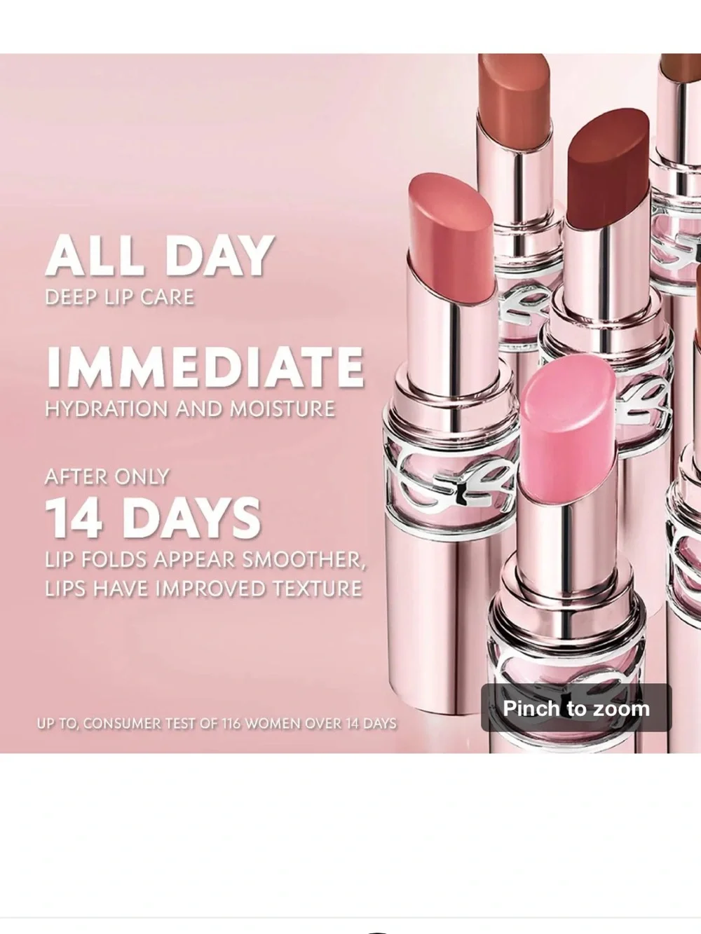 YSL lip balm & lipstick 2 pc